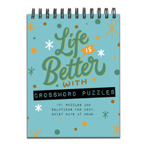  Life is Better with Crossword Puzzles Book Spiral Puzzle Pad: 2021