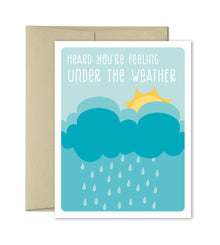  Under the Weather - Thinking of You Greeting Card