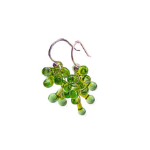  Chartreuse Rossetti Cluster Earrings