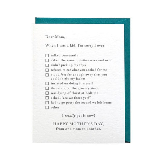 One Mom To Another Mother’s Day Card