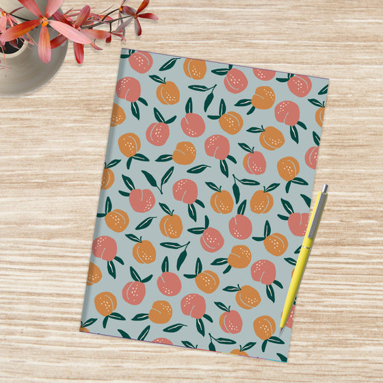 Delicate Peach Boho Undated Medium Monthly Planner: 6.5 x 8 / Open Dated / Planner
