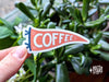 Coffee Pennant Sticker