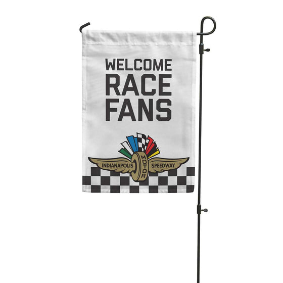 "Welcome Race Fans" Indianapolis Motor Speedway® Garden Flag