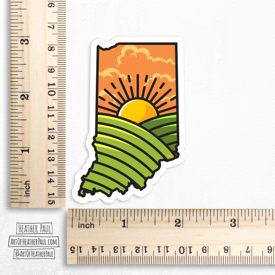 Indiana Fields Sticker