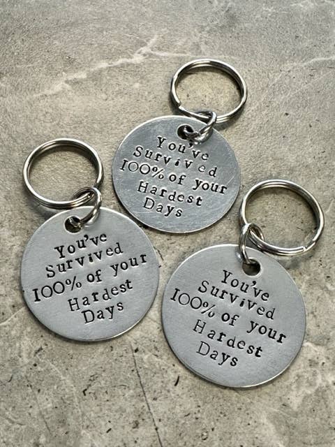 You've Survived Hand Stamped Key Chain