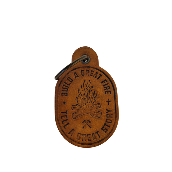 Build a great fire leather keychain