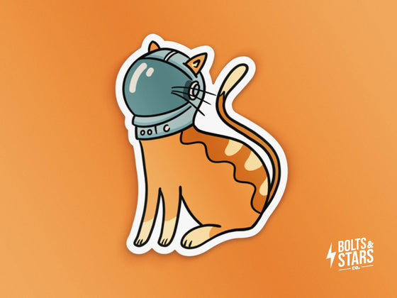 Astronaut Cat Sticker