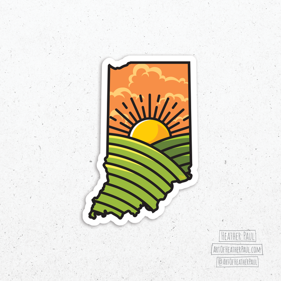 Indiana Fields Sticker