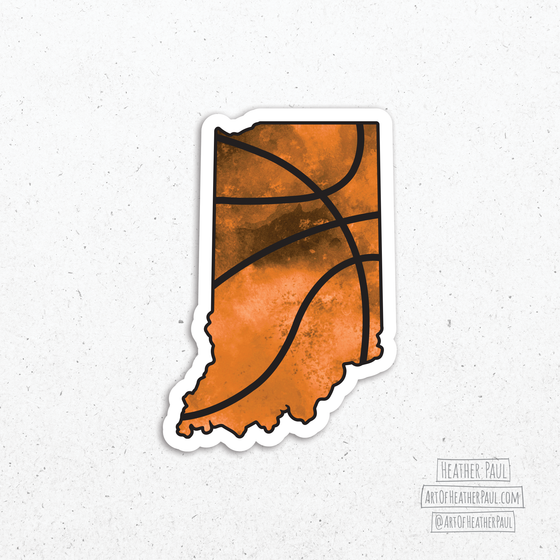 Indiana Basketball Sticker