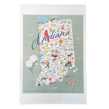  Indiana Map Print