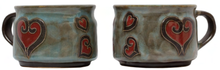  Mara Stoneware Hearts Stackable Mugs