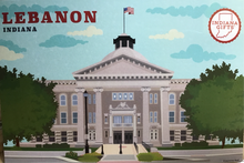  Lebanon Indiana Courthouse Postcard