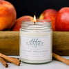 Cinnamon Apple and Peach Single Wick Soy Candle