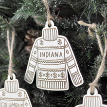  Indiana Christmas Sweater Ornament