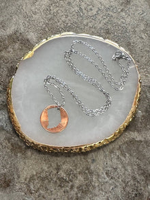  Tiny Hollow Indiana Necklace Cut from Penny