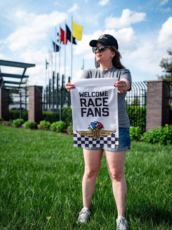 "Welcome Race Fans" Indianapolis Motor Speedway® Garden Flag