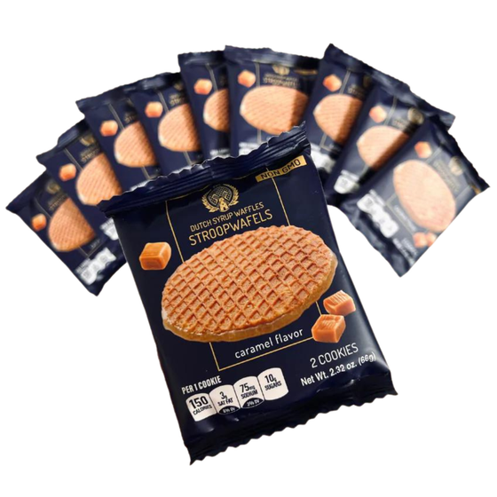 Traditional Caramel Stroopwaffles   2-Pack