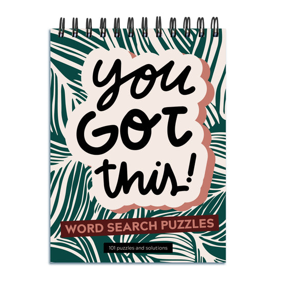 You Got This Word Search Book Spiral Puzzle Pad