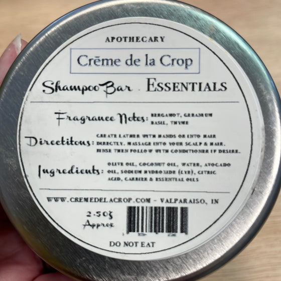 Essentials Shampoo Bar - Bergamot & Geranium