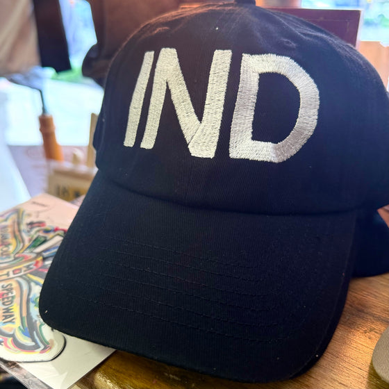 Indiana Relaxed Fit Hat: Black