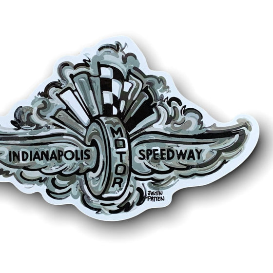 Vintage 1910 Indianapolis Motor Speedway Logo Sticker