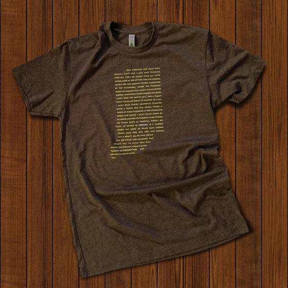 Indiana State Poem T-Shirt
