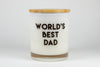 World's Best Dad Soy Candle: Suede