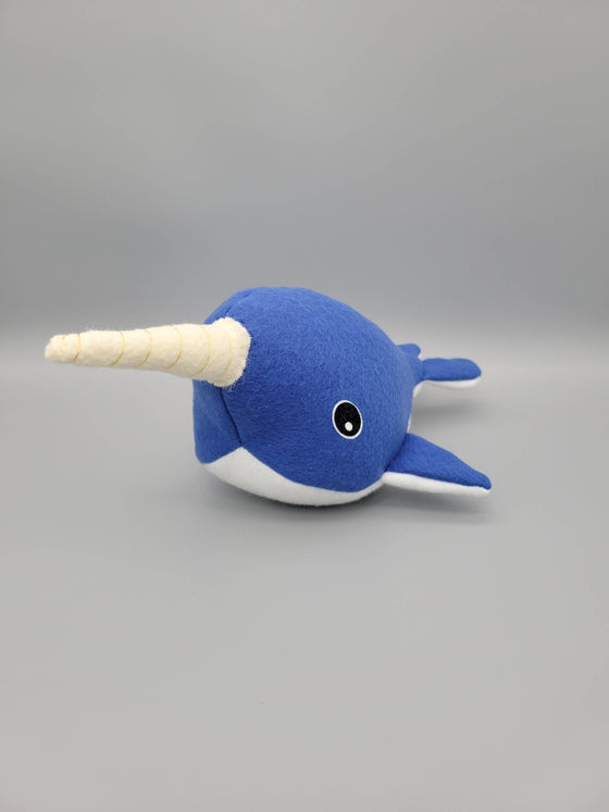 Narwhal Stuffed Animal, Narwhal Soft Toy, Stuffed Unicorn Of