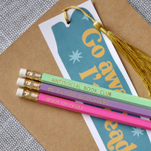  Set of Three Pencils and a Bookmark: I Love Books