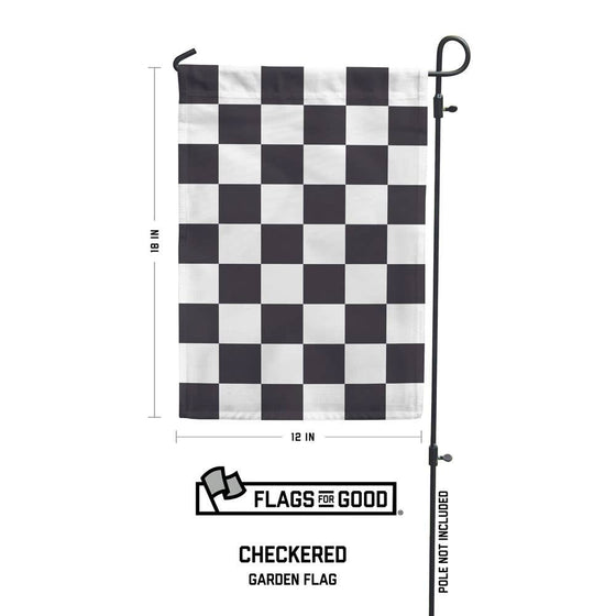 Checkered Racing Garden Flag