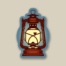  Lantern with Moth Sticker