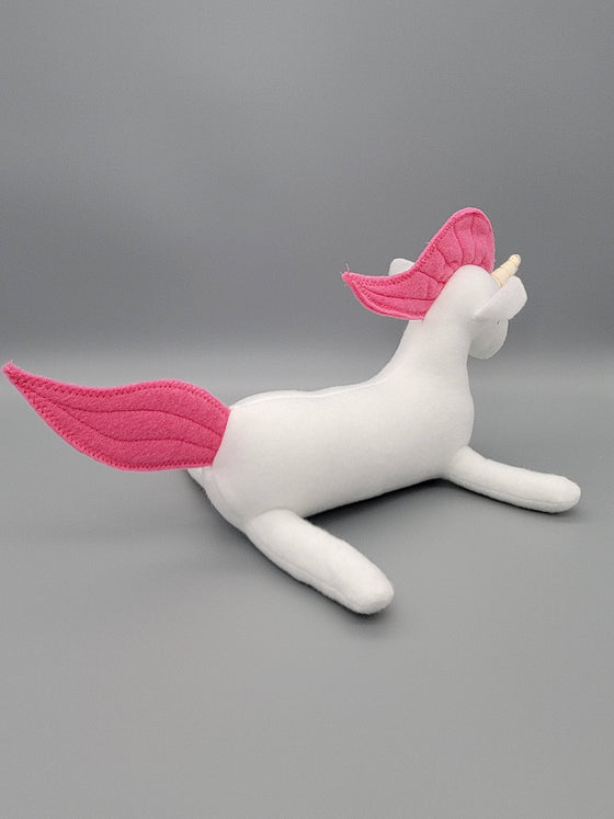 Unicorn Stuffed Fleece Toy, Unicorn Plushie, Stuffed Unicorn