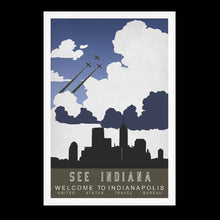  See Indiana Welcome to Indianapolis 12x18 Print