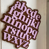 Alphabet Wood Sign