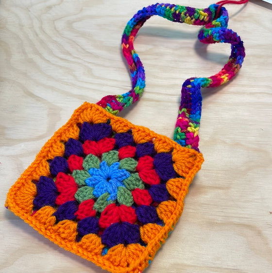 Granny Square Toddler Pouch