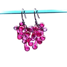  Hot Pink Rossetti Cluster Earrings