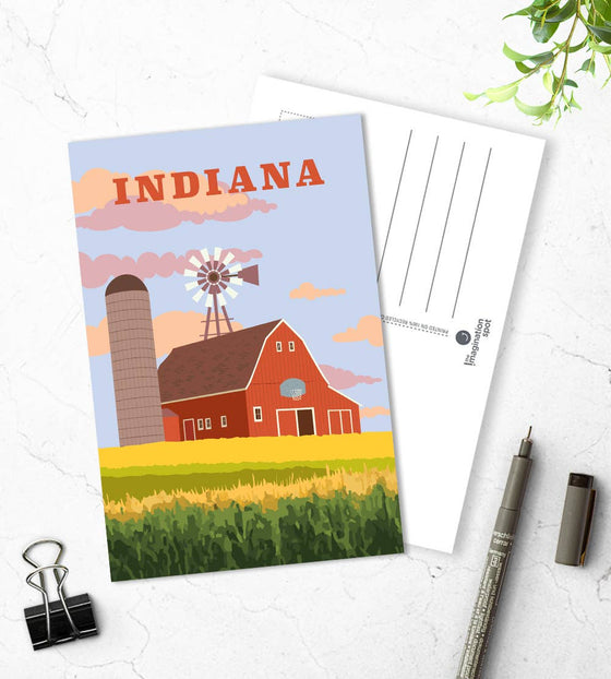 Indiana Single Postcard