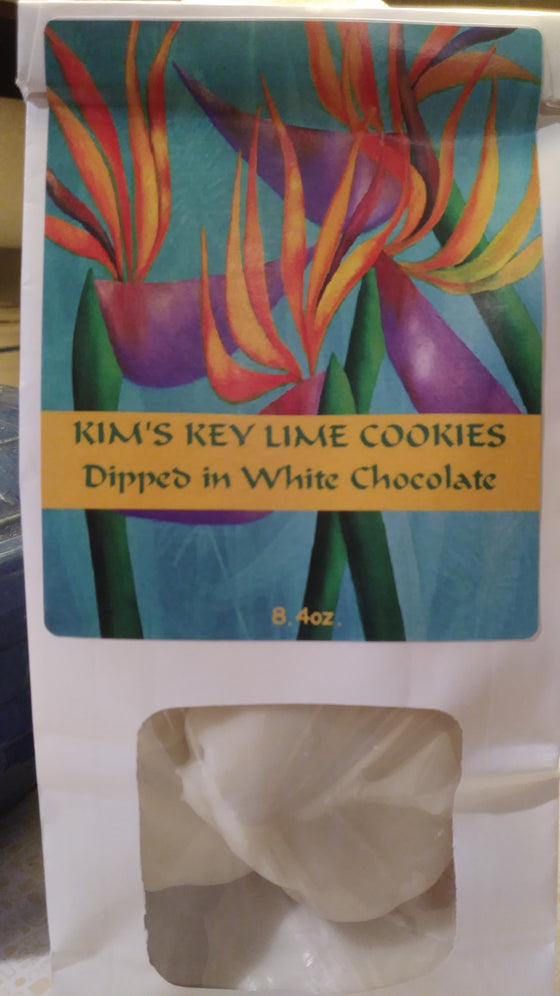 Kim’s Key Lime Cookies Dipped in White Chocolate