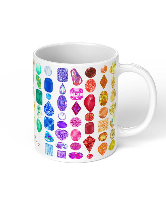 Rainbow Gemstone Coffee Mug