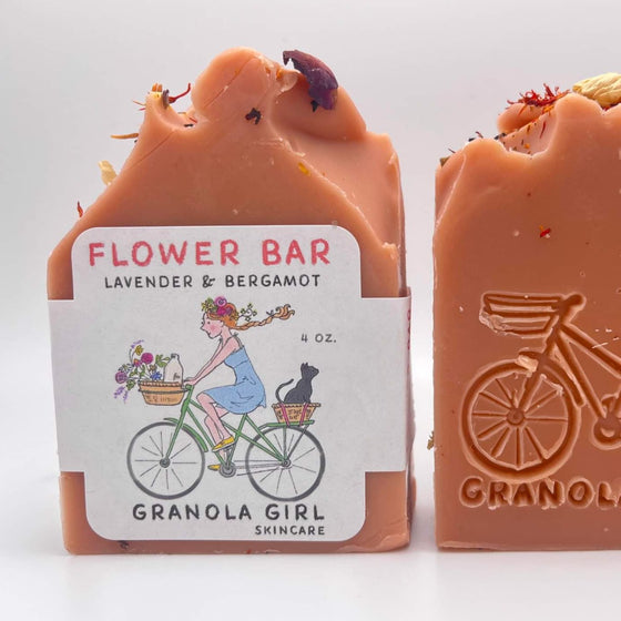 Flower Bar Soap- Bergamot & Lavender
