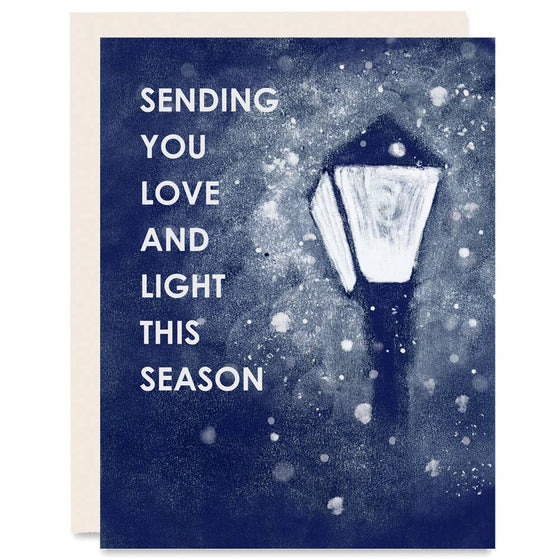 Love and Light (Lamp Post) Holiday Card