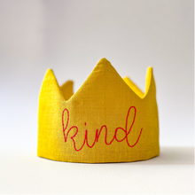  Kind Sunshine Yellow Linen Crown