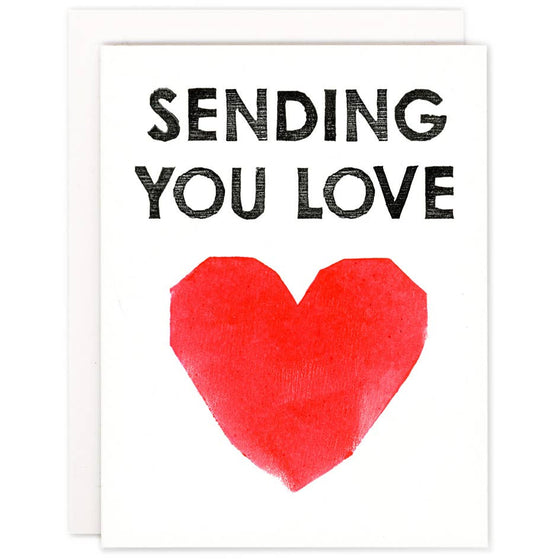 Sending You Love (Heart) Greeting Card