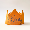Strong Affirmation Linen Crown
