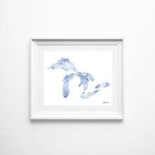  Great Lakes Map Art Print