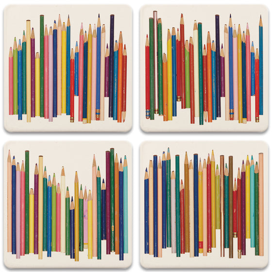 Pencils Coaster Set
