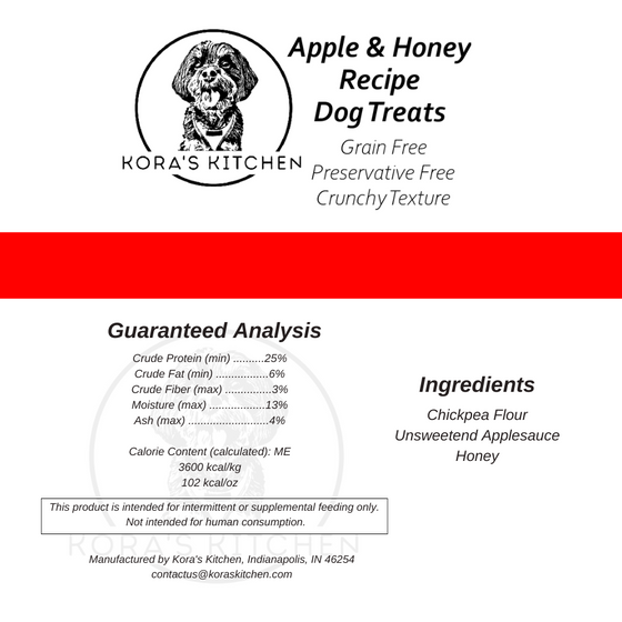 Crunchy Apple Honey Dog Treat