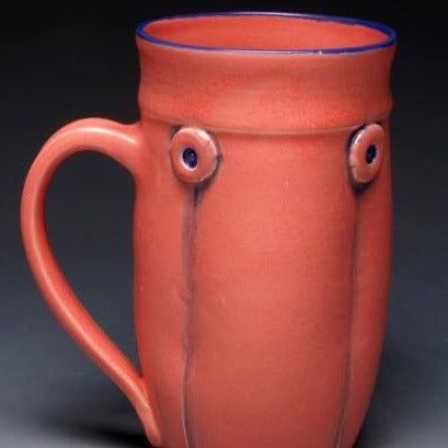 Button Hand Thrown Ceramic Mug