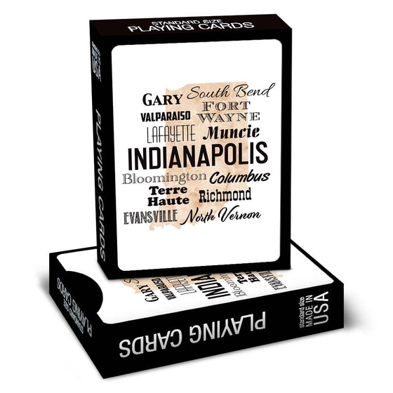 Indiana Cities Eco-Friendly Custom Poker Deck Playing Cards