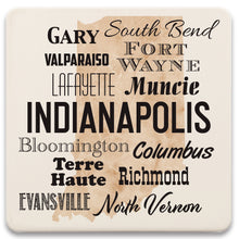  Indiana Cities Absorbent Coaster Set